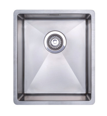 Harlyn Carbis 100 Stainless Steel Undermount Single Compact Bowl Kitchen Sink