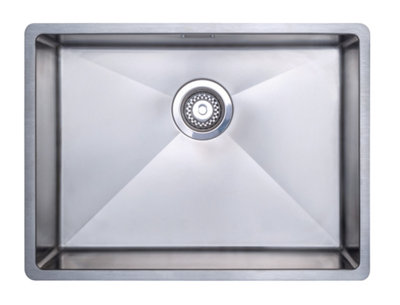 Harlyn Carbis 120 Stainless Steel Undermount Single Large Bowl Kitchen Sink