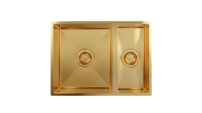 Harlyn Carbis 150 Gold Pvd Undermount Kitchen Sink1.5 Reversible