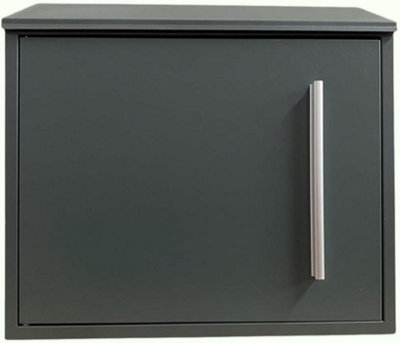 One Of A Kind Design Uk Grey Wall-Mounted Lockable PostboxWaterproofModern Mailbox With Newspaper Slot For Home Or Office from B&Q