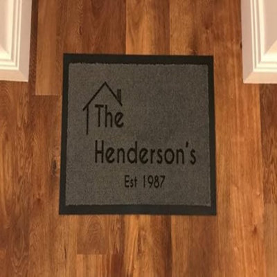 One of a Kind Design UK One Of A Kind Uk Personalised Indoor & Outdoor Doormat40X60Cm (8mm Pile) from B&Q
