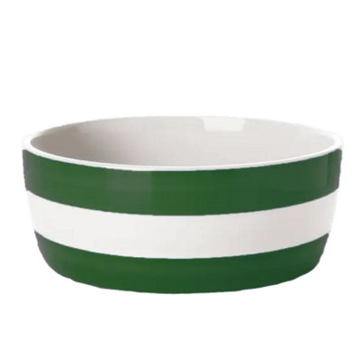 Dog Bowl: 20Cm Dog Bowl Cornishware Adder GreenCeramic from B&Q