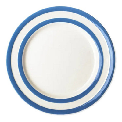 Breakfast/salad Plate: 1 X 22Cm Breakfast Plate Cornishware BlueCeramic from B&Q