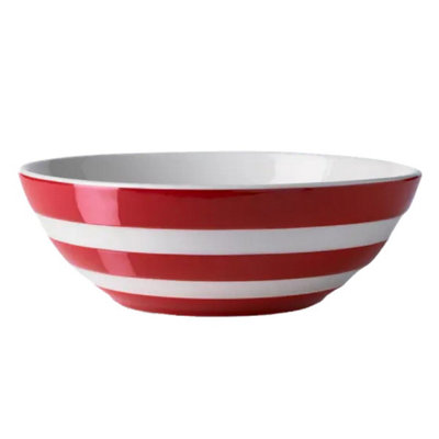 Breakfast Bowl: 1 X 17Cm Cereal Bowl Cornishware RedCeramic from B&Q
