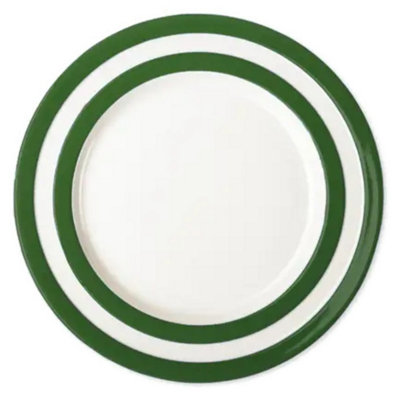 Breakfast/salad Plate: 1 X 22Cm Breakfast Plate Cornishware Adder GreenCeramic from B&Q