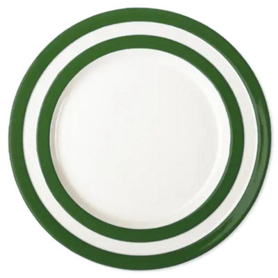 Lunch Plate: 1 X 25Cm Lunch Plate Cornishware Adder GreenCeramic from B&Q