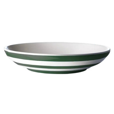 Pasta Bowl: 1 X 24Cm Pasta Bowl Cornishware Adder GreenCeramic from B&Q