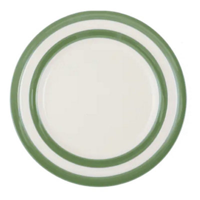 Lunch Plate: 1 X 25Cm Lunch Plate Cornishware Willow GreenCeramic from B&Q