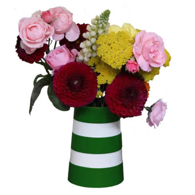 Vase: Cornishware Medium Lighthouse VaseAdder Green from B&Q