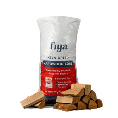 Hardwood Logs Maxi Bag Firewood from B&Q