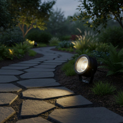 Ultra Beam Lighting Black/Light 12 Watt Led Pathway Stake - Image 3