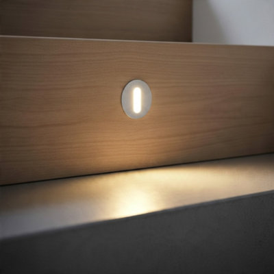 Rackhams Light Round 1 Watt Recessed Indoor Step - Image 3
