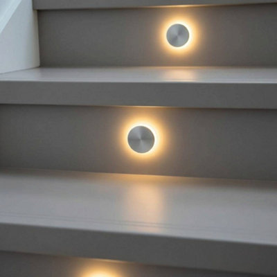 Ultra Beam Lighting Light/White Ultra Beam Ing Round 1 Watt Recessed Interior Staircase Tread Ing - Image 3