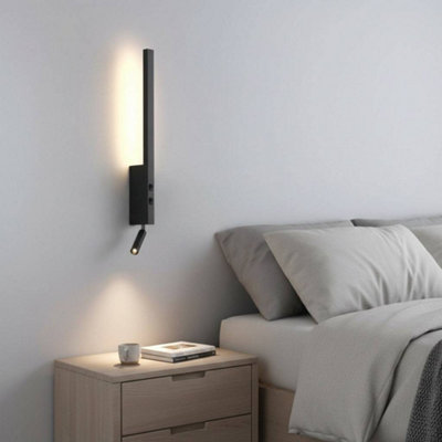 Ultra Beam Lighting Ultrabeam 5 Watt Black Led Bedside Light With Reading Light from B&Q
