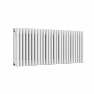 B&Q -  Ethiant Traditional 4 Column Horizontal Radiators 750 Height X 1190 Width 26 Section White