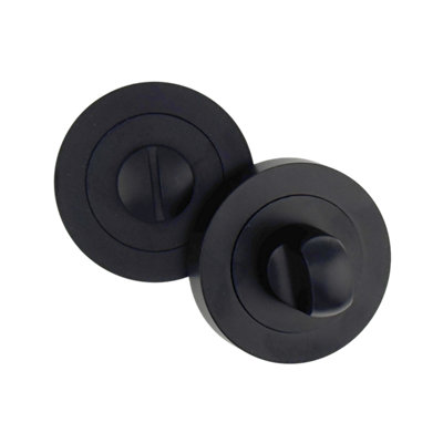 AXS Hardware Axs Bathroom Turn & ReleaseBlack from B&Q