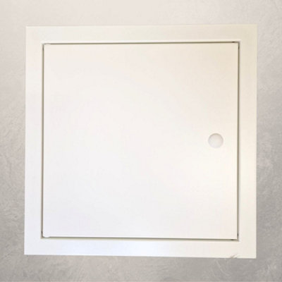 White Metal Access Panel 200mm X 200mm from B&Q