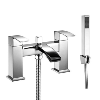 UK BRASSWARE Ukb RiponBath & Shower Filler Tap SquareChrome from B&Q