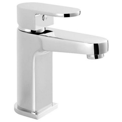 UK BRASSWARE Ukb StamfordBasin Tap MixerSquareChrome from B&Q