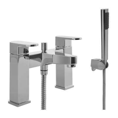 UK BRASSWARE Ukb StamfordBath And Shower Filler TapSquareChrome from B&Q