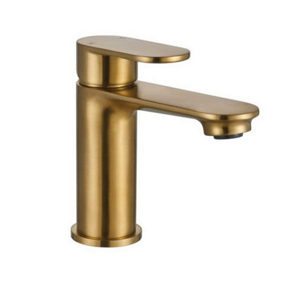 UK BRASSWARE Ukb RipleyBasin Tap MixerRoundGold from B&Q