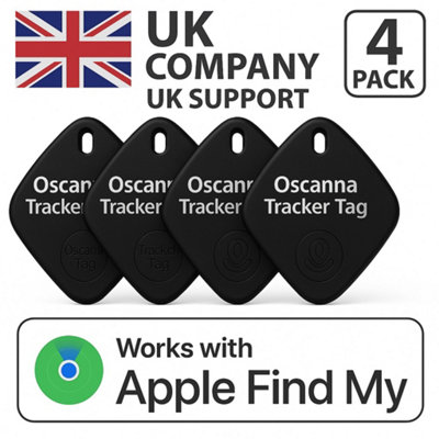 4 Pack Oscanna Bluetooth Tracker Works With Iphone Apple Find My from B&Q