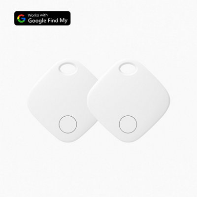 B&Q 2-Pack White Oscanna Tracker Tag Compatible With Google Find Hub( Android Only)