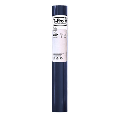 Ti-Pro Blue Hard Floor Protector Film Roll 600mm X 50MSelf-Adhesive Waterproof Protective Film For WoodTileLaminate1 Pack from B&Q