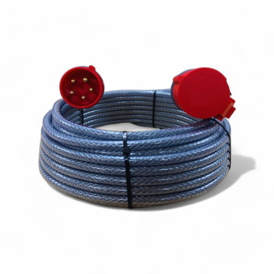 Site Extension Lead 32A 5Pin 380-415V And Sy Cable 10 M Ip44 from B&Q