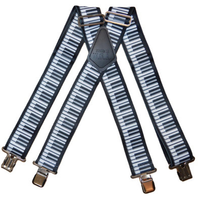 Ts Men's Heavy Duty Piano Keys Trouser Work Braces from B&Q