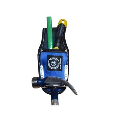 Ts Blue Nylon Drivers & Small Tools Belt Holder With Hammer Loop from B&Q