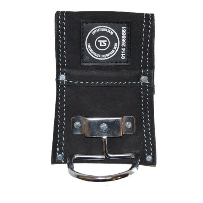 Ts Black Suede Leather Swivel Hammer Loop Tool Belt Holder from B&Q