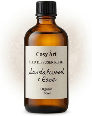 Cosy Art London Sandalwood & Rose Reed Diffuser Refill 100Ml