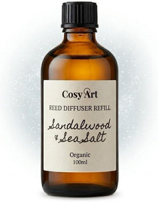 Cosy Art London Sandalwood & Sea Salt Reed Diffuser Refill 100Ml