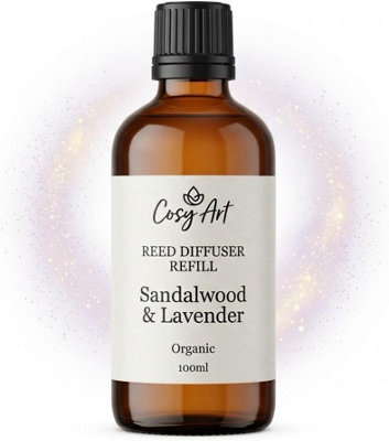 Cosy Art London Sandalwood & Lavender Reed Diffuser Refill 100Ml
