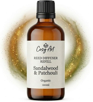 Cosy Art London Sandalwood & Patchouli Reed Diffuser Refill 100Ml