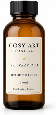 Cosy Art London Vetiver & Oud Reed Diffuser Refill 100Ml