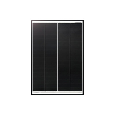 B&Q -  Efficient 30W Solar Panel Monocrystalline Perc For 12V Battery Easy Installation For Caravan Boat Rv Off-Grid Charging