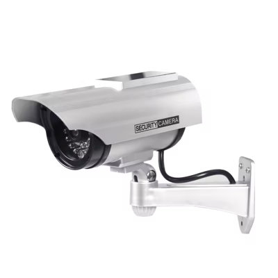 B&Q Solar Powered Dummy Security Camera With Flashing Led Outdoor Waterproof