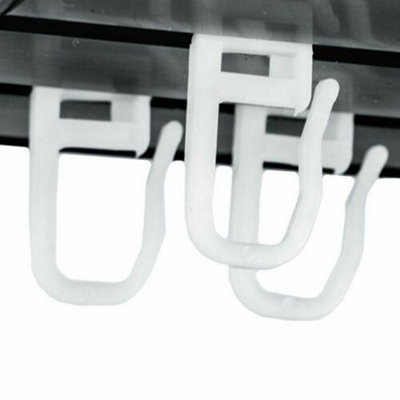 Curtain Pole Rail Track Pvc Hooks10 Pcs BlackAccessories For Curtain Rail Track from B&Q