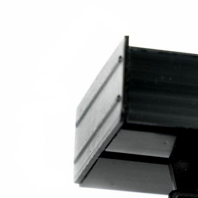 Curtain Pole Rail Track Pvc Single End2 Pcs BlackAccessories For Curtain Rail Track from B&Q