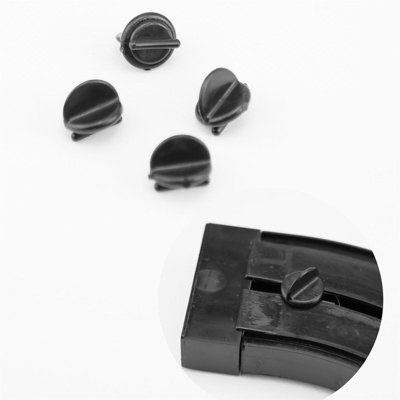 Curtain Pole Rail Track Pvc Blockade4 Pcs BlackAccessories For Curtain Rail Track from B&Q