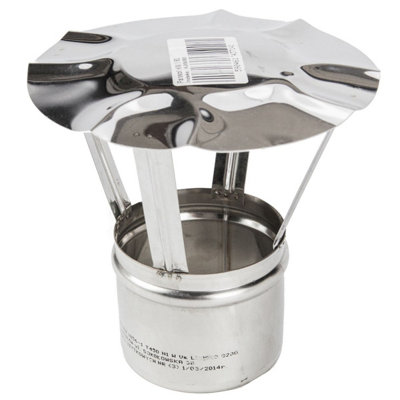 - Stainless Steel Chimney Cowl140 mm (5.51")PipeRain Cover Protector