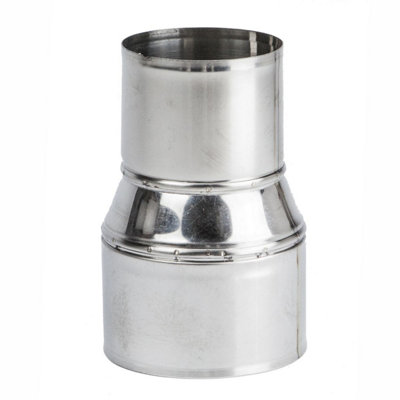 - Stainless Steel Pipe Connector AdaptorChimney Flue Liner Reducer 125 mm / 110 mm