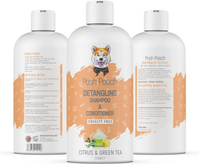 Posh Pooch Detangling Dog Shampoo Knot Removing Dematting Detangler Natural Wash from B&Q