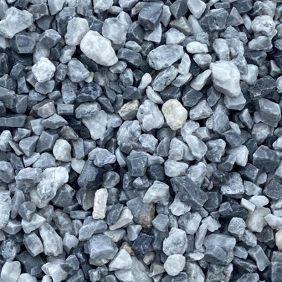 Erth Stone 20mm Alpine Blue Chippings 850Kg Bulk Bag from B&Q