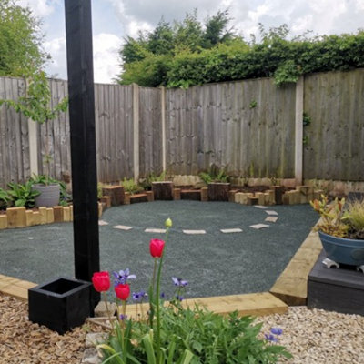 Erth Stone Green Granite Self-Binding Gravel 850Kg Bulk Bag from B&Q