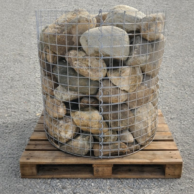 Erth Stone 300-450mm Large Pond Boulders 850Kg Bulk Bag from B&Q