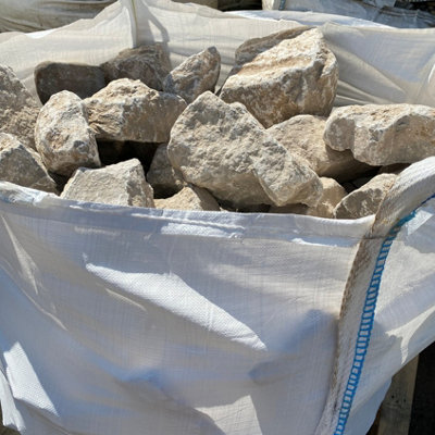 Erth Stone Limestone Rockery Stones 850Kg Bulk Bag from B&Q