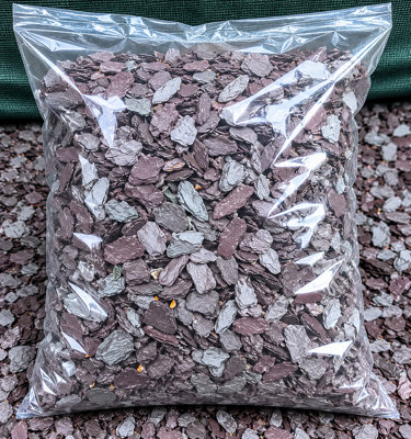 Erth Stone 20mm Plum Slate Chippings 20Kg Polybags X 20 from B&Q